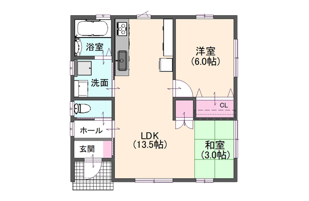 自分だけの空間を楽しむ小さな平屋