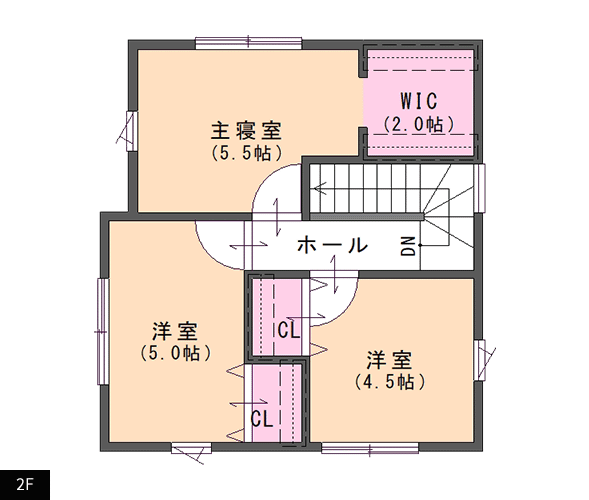 22坪プランA2F