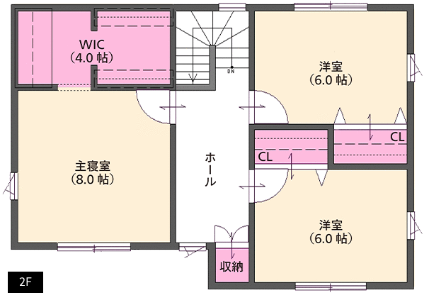 34坪プランA2F
