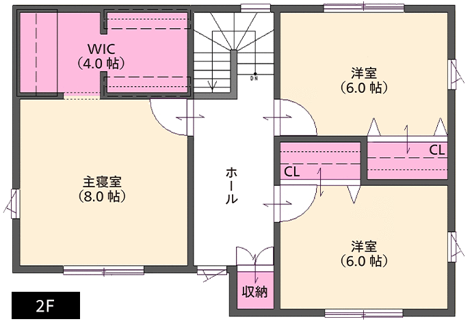 34坪プランA2F