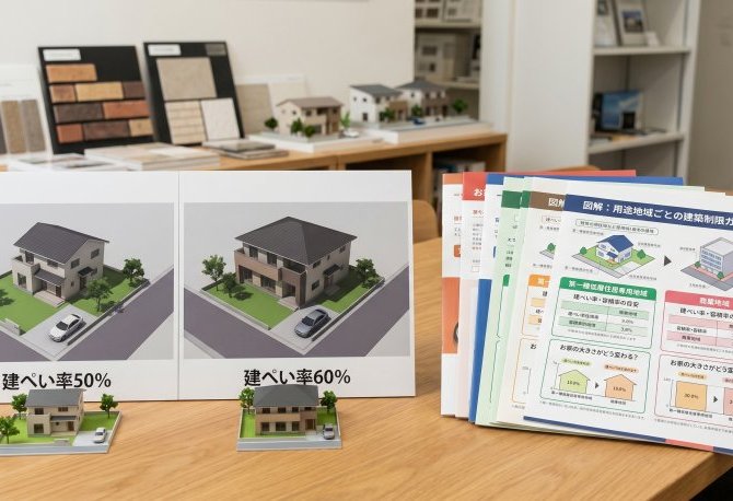 盛岡市・滝沢市・矢巾町・紫波町の「用途地域」と「建ぺい率・容積率」が間取りに与える影響