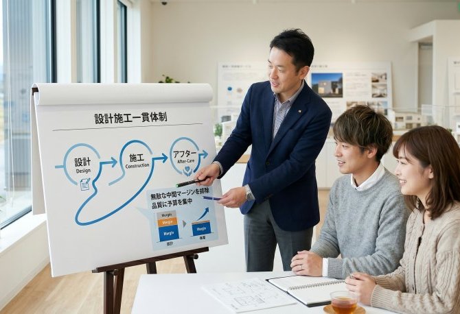 「設計施工一貫体制」と「企画型注文住宅」のメリット。コストを抑えつつ品質を均一にする仕組み