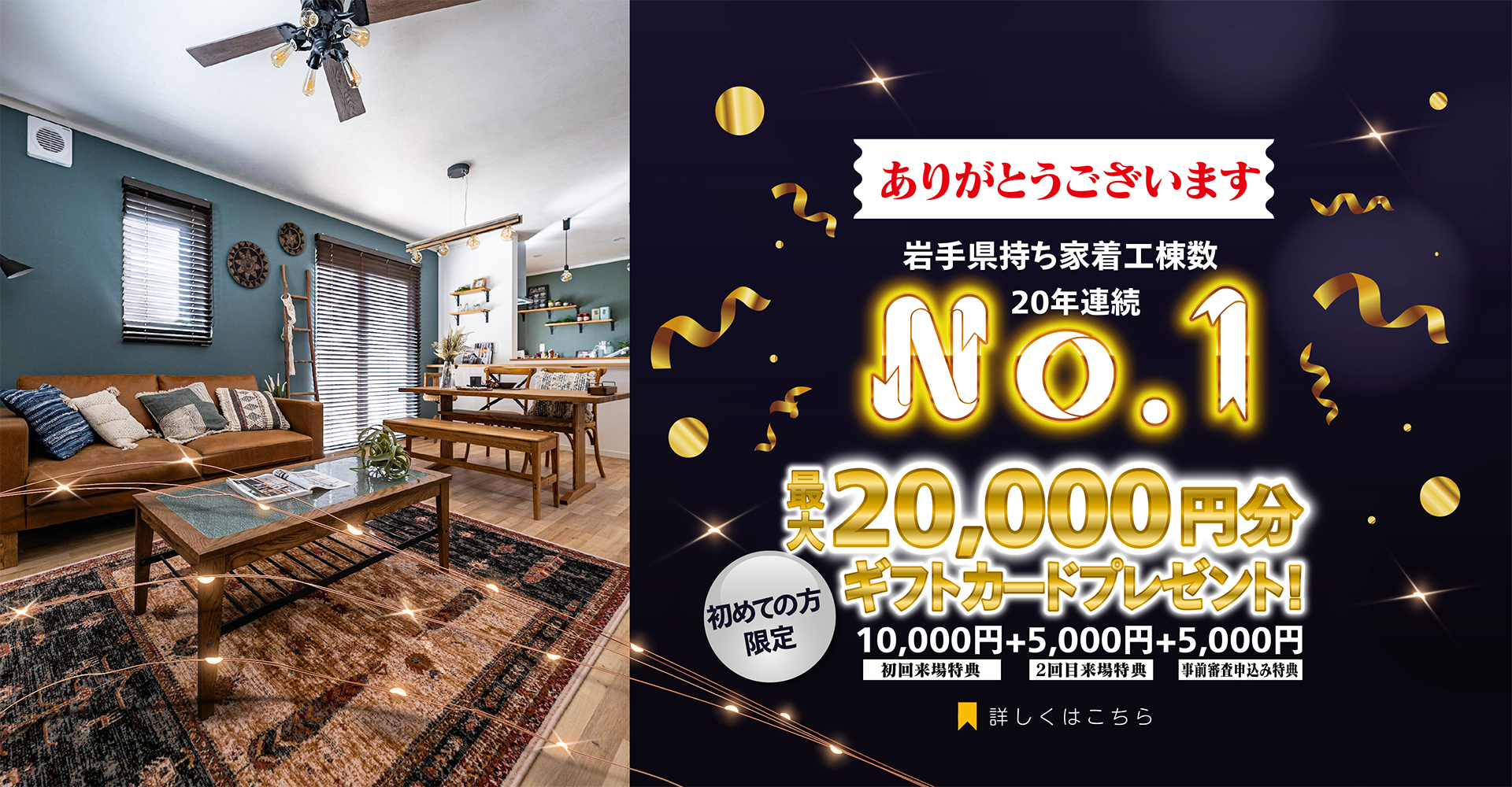 来場特典20000円キャンペーン